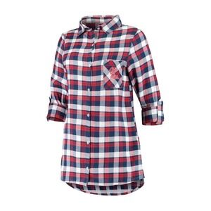 Women's Ole Miss Rebels Flannel Nightshirt/Nightgown~S~Embroidered Logo~NWT~$50